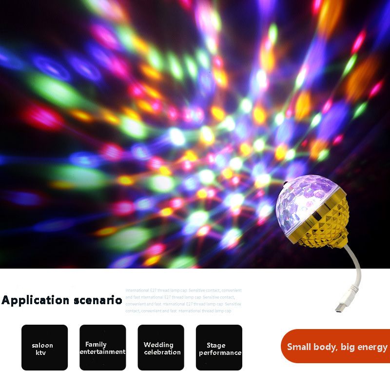 USB 360° Rotating Decorative Bedroom Light Atmosphere Light