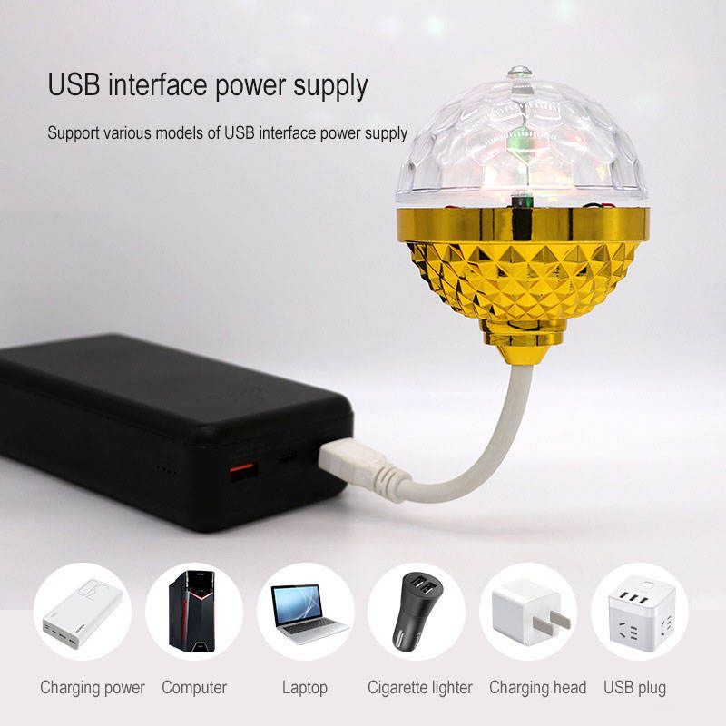 USB 360° Rotating Decorative Bedroom Light Atmosphere Light