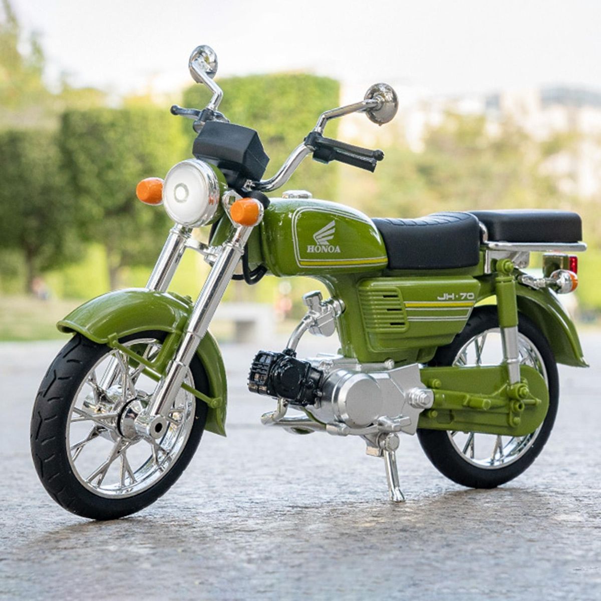 Motorcycle Model 1  12 Scale Vehicle Car Toy Motorcycle Model Green