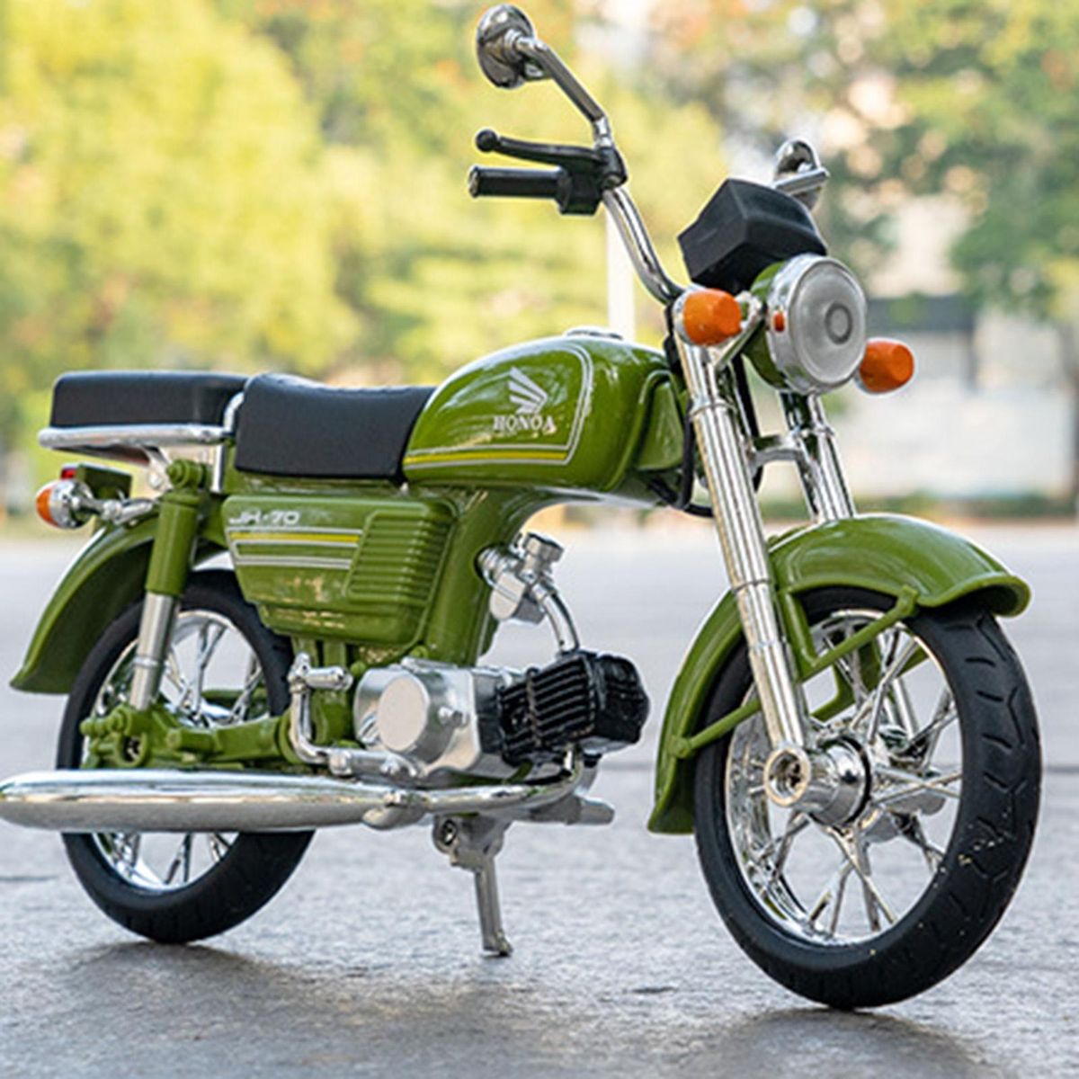 Motorcycle Model 1  12 Scale Vehicle Car Toy Motorcycle Model Green