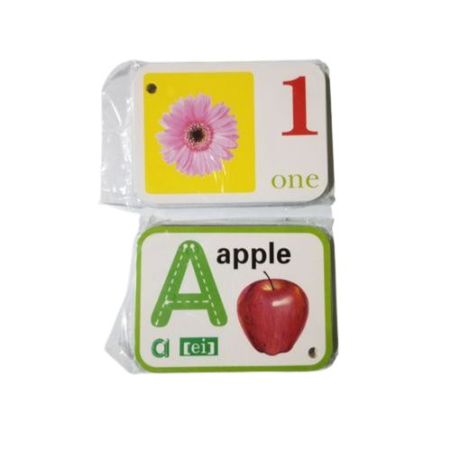 Alphabets And Number Double Sided Flash Card