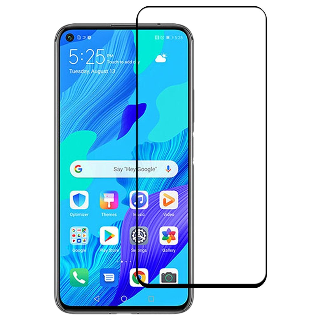 For Huawei Nova 5T Full Glue Full Screen Tempered Glass Film