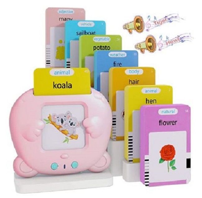 Early Learning Kids Pocket Vocab Talking Flash Cards  - Rechargeable