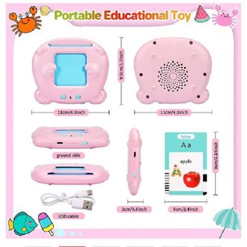 Early Learning Kids Pocket Vocab Talking Flash Cards  - Rechargeable