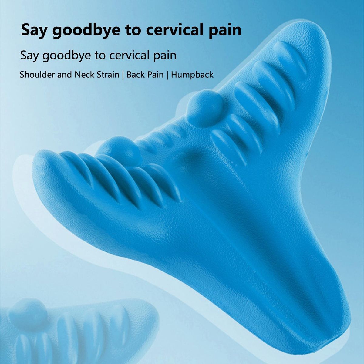 Neck Repair Pillow Spine Alignment Neck Pillow Blue