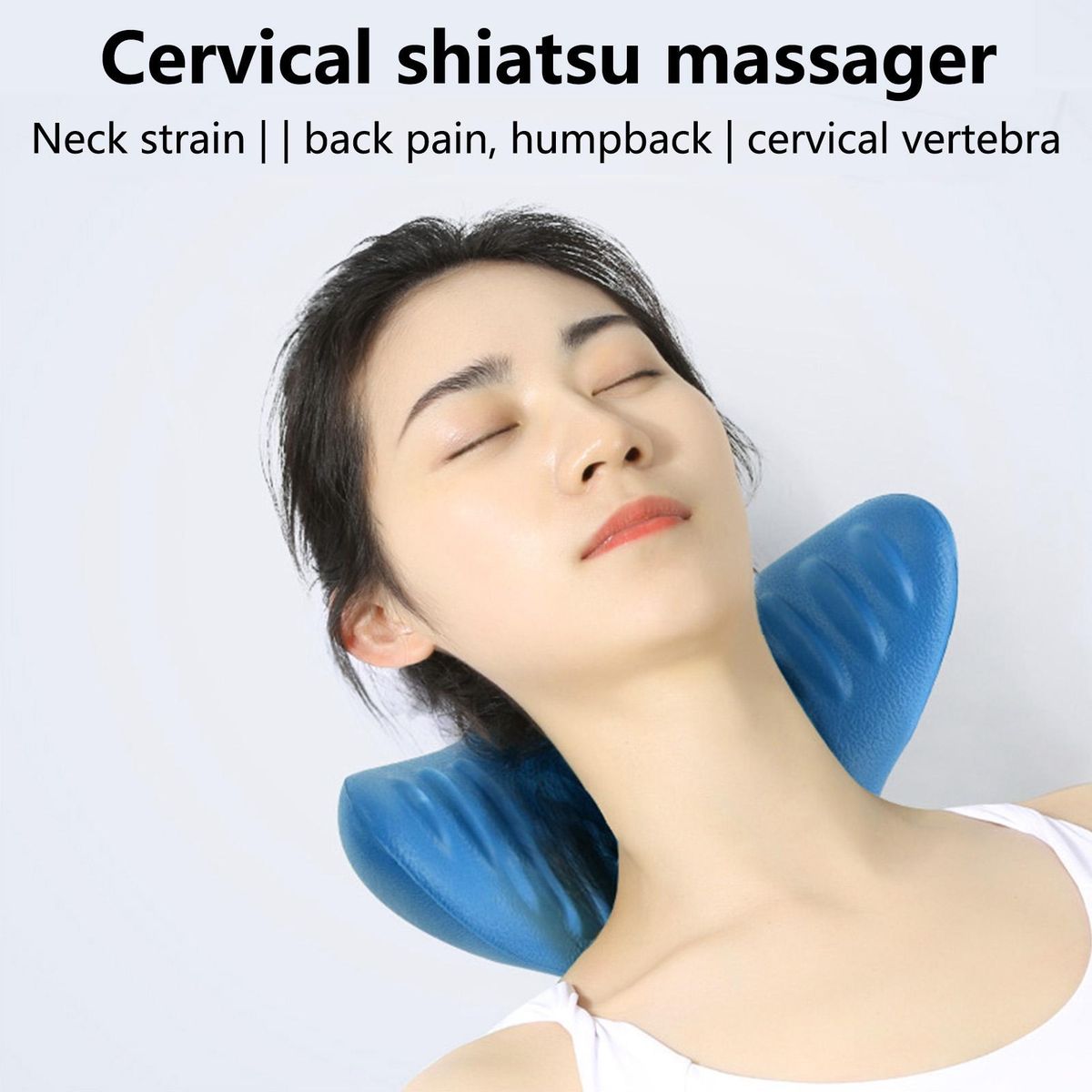 Neck Repair Pillow Spine Alignment Neck Pillow Blue