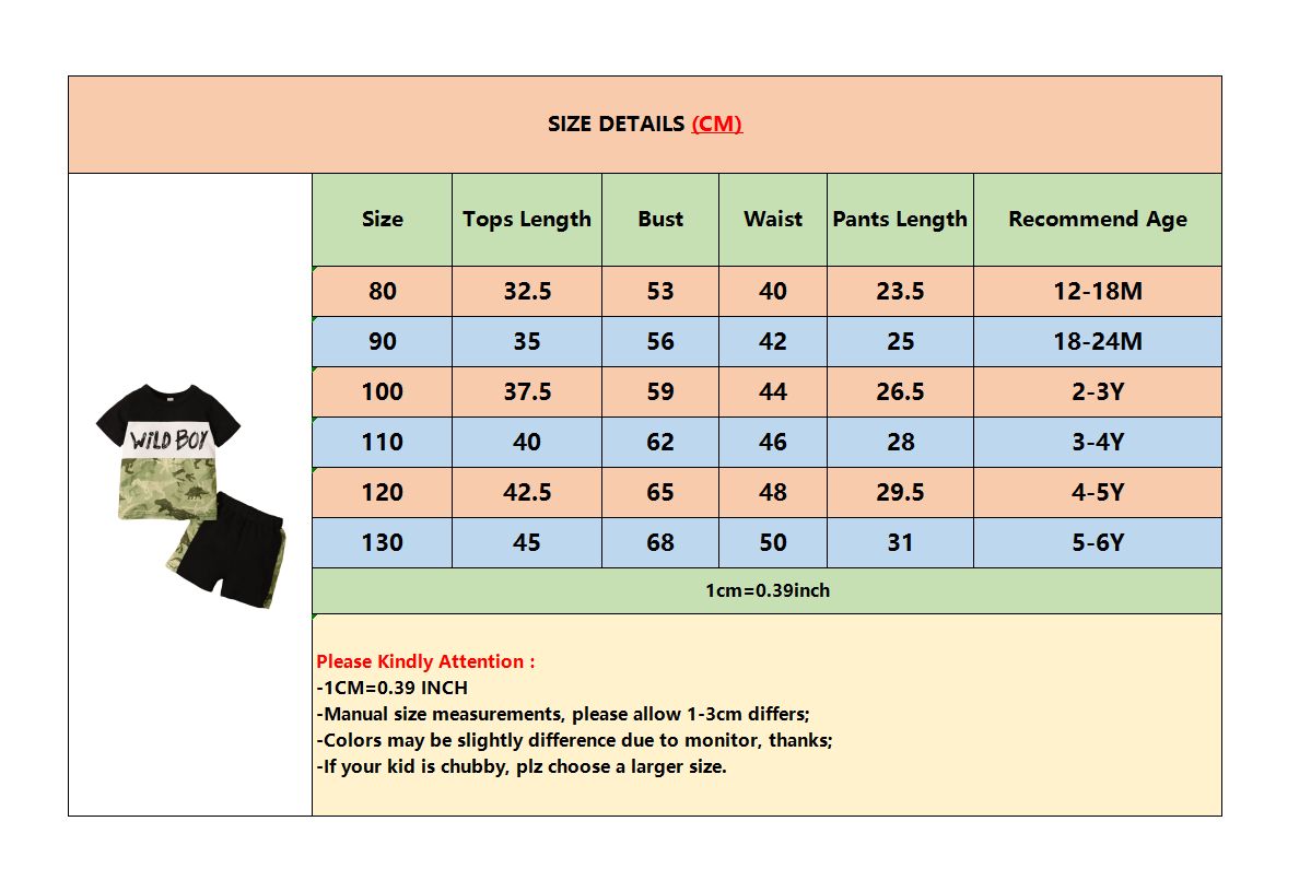 Kid Boy Summer Fashion Dinosaur Design Short Sleeve Shirt Black Pants