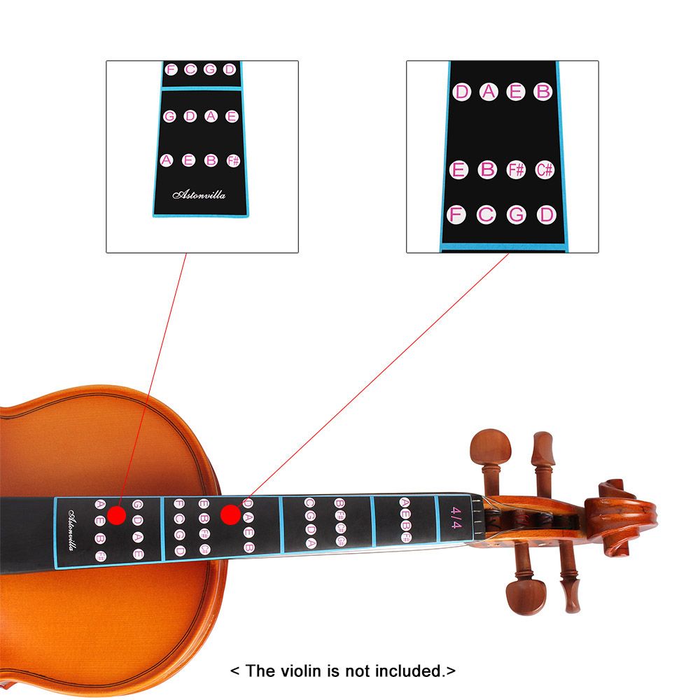 4/4 Violin Fiddle Finger Guide Fingerboard Sticker Label