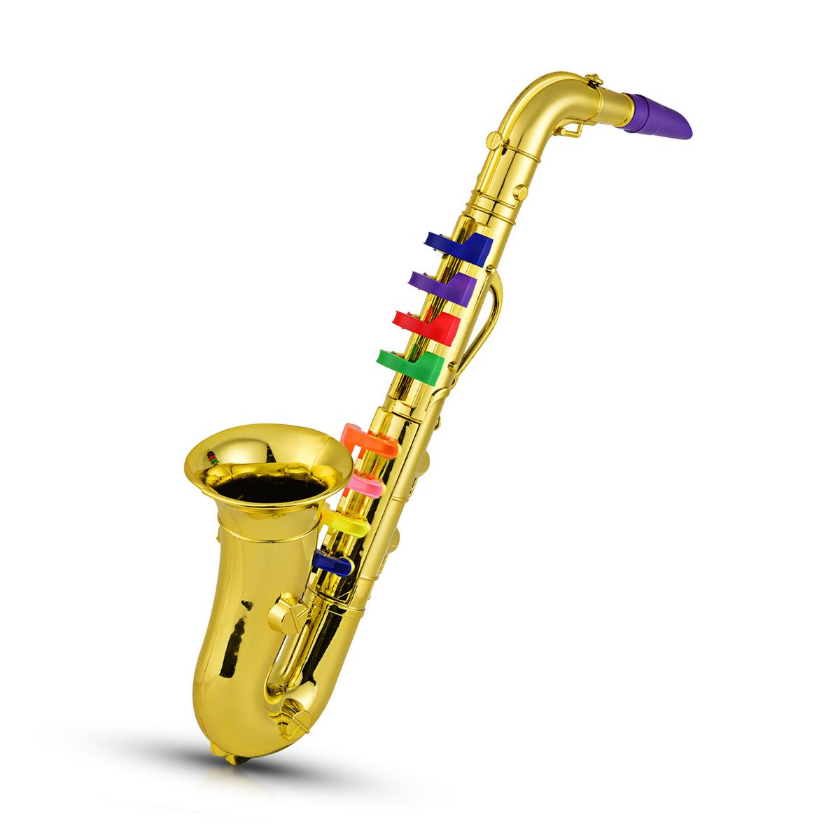 Saxophone Kids Musical Wind Instruments ABS Metallic Gold