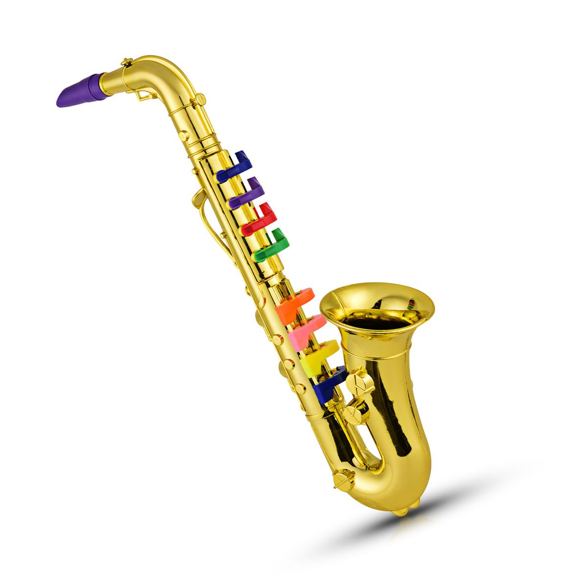 Saxophone Kids Musical Wind Instruments ABS Metallic Gold