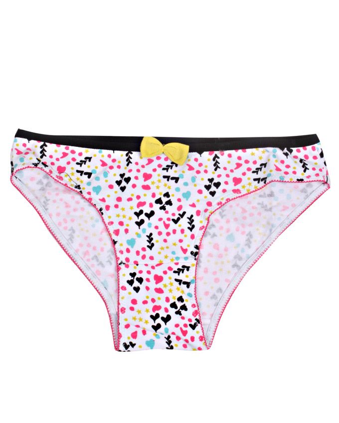 2pcs Bow Pant  for Girls- White/Multi