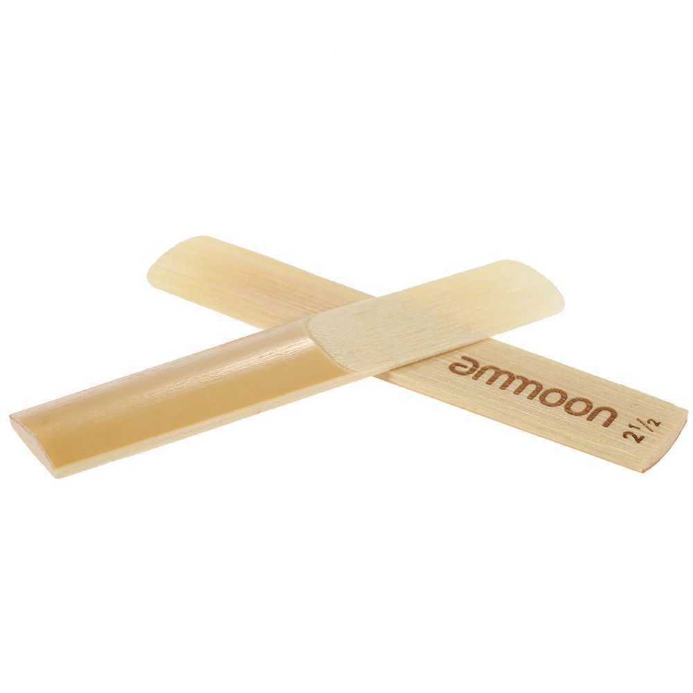 Ammoon 10-pack Pieces Strength 2.5 Bamboo Reeds For Bb