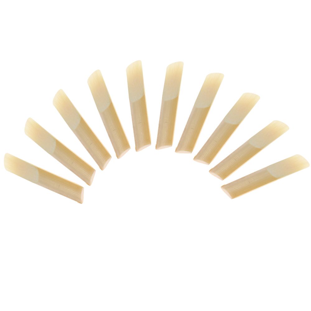 Ammoon 10-pack Pieces Strength 2.5 Bamboo Reeds For Bb