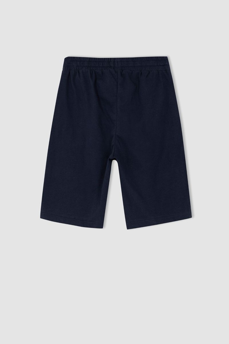 Boy REGULAR FIT Knitted Bottom Bermuda-Navy