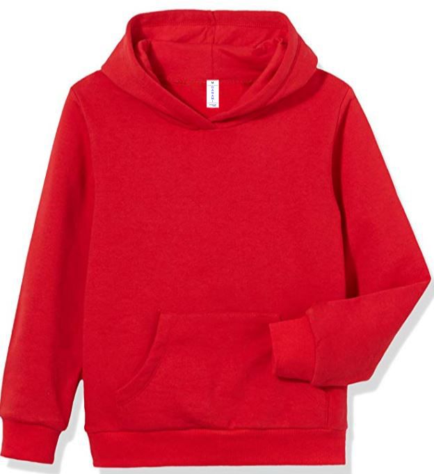 Children Plain Hoodie For Boys Or Girls- Red
