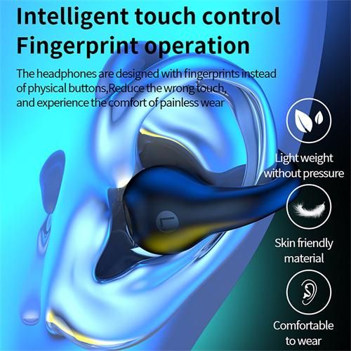 TWS Q80 Wireless Bluetooth Headphones 5.3 Headphones Bone Conduction Headphones Auricular Headphones Sports Earbuds