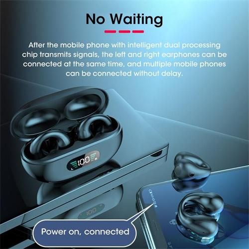TWS Q80 Wireless Bluetooth Headphones 5.3 Headphones Bone Conduction Headphones Auricular Headphones Sports Earbuds
