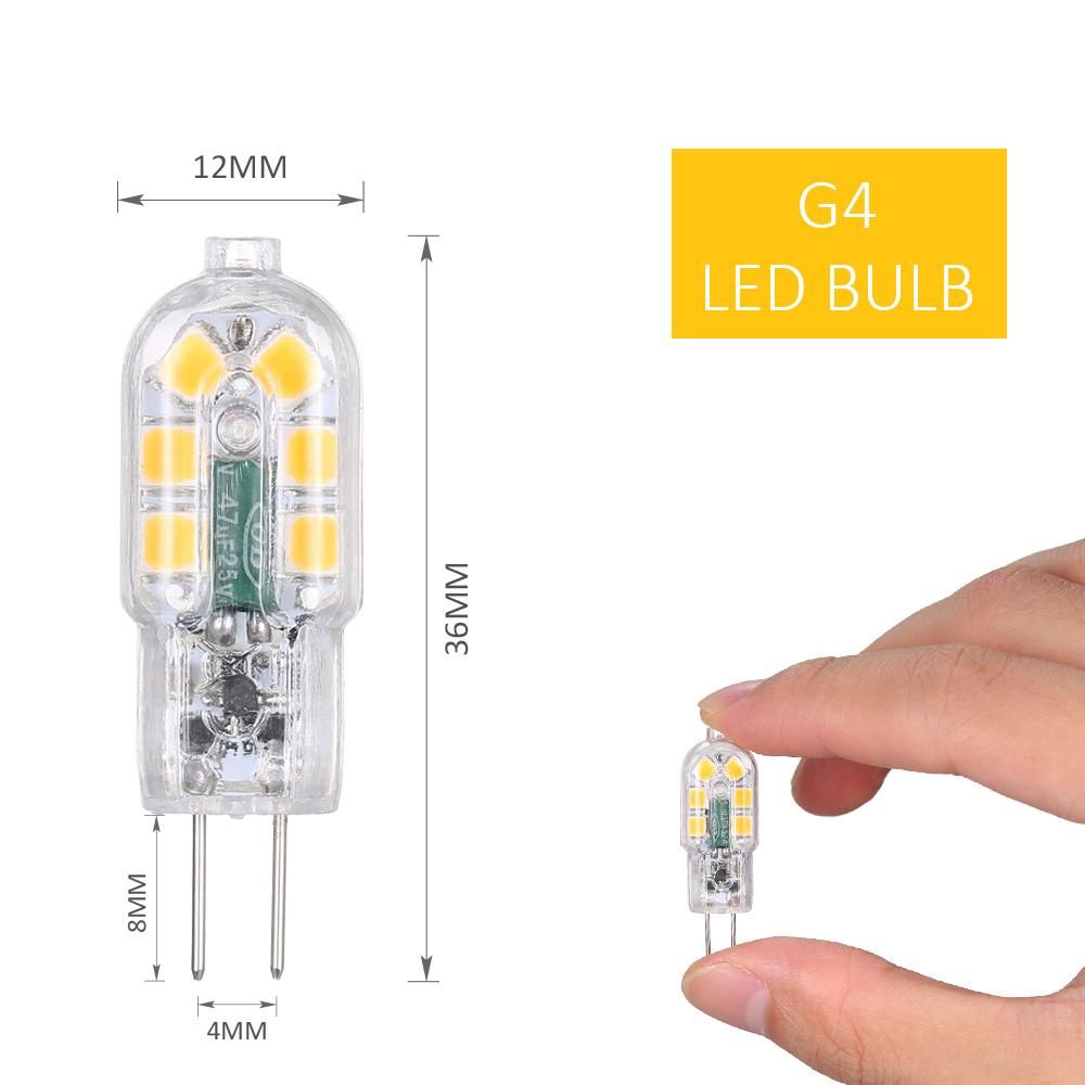 Tomshine AC/DC 12V 3W G4 LED Light Bulb Equivalent Replacement of 30W Halogen Lamp Energy-saving Bi-Pin Base Shatterproof Bulb Replacement 360° Beam Angle 160lm Non-dimmable No Flicker Pack of 12 (3000k warm white)