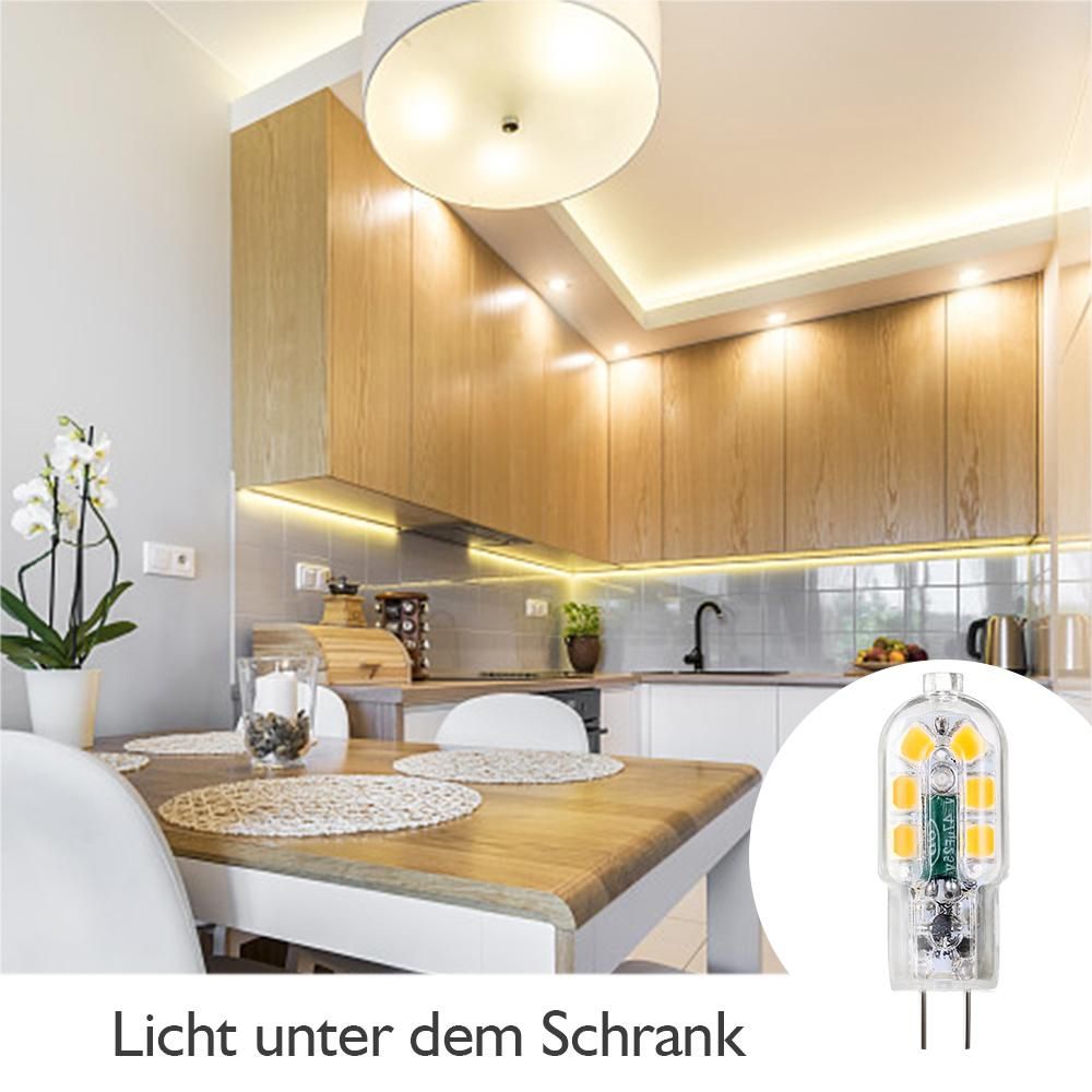 Tomshine AC/DC 12V 3W G4 LED Light Bulb Equivalent Replacement of 30W Halogen Lamp Energy-saving Bi-Pin Base Shatterproof Bulb Replacement 360° Beam Angle 160lm Non-dimmable No Flicker Pack of 12 (3000k warm white)