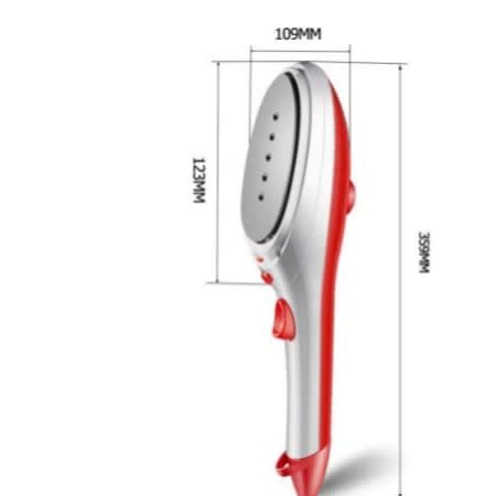 Travel Steam Iron With Brush & Iron Stand- Red