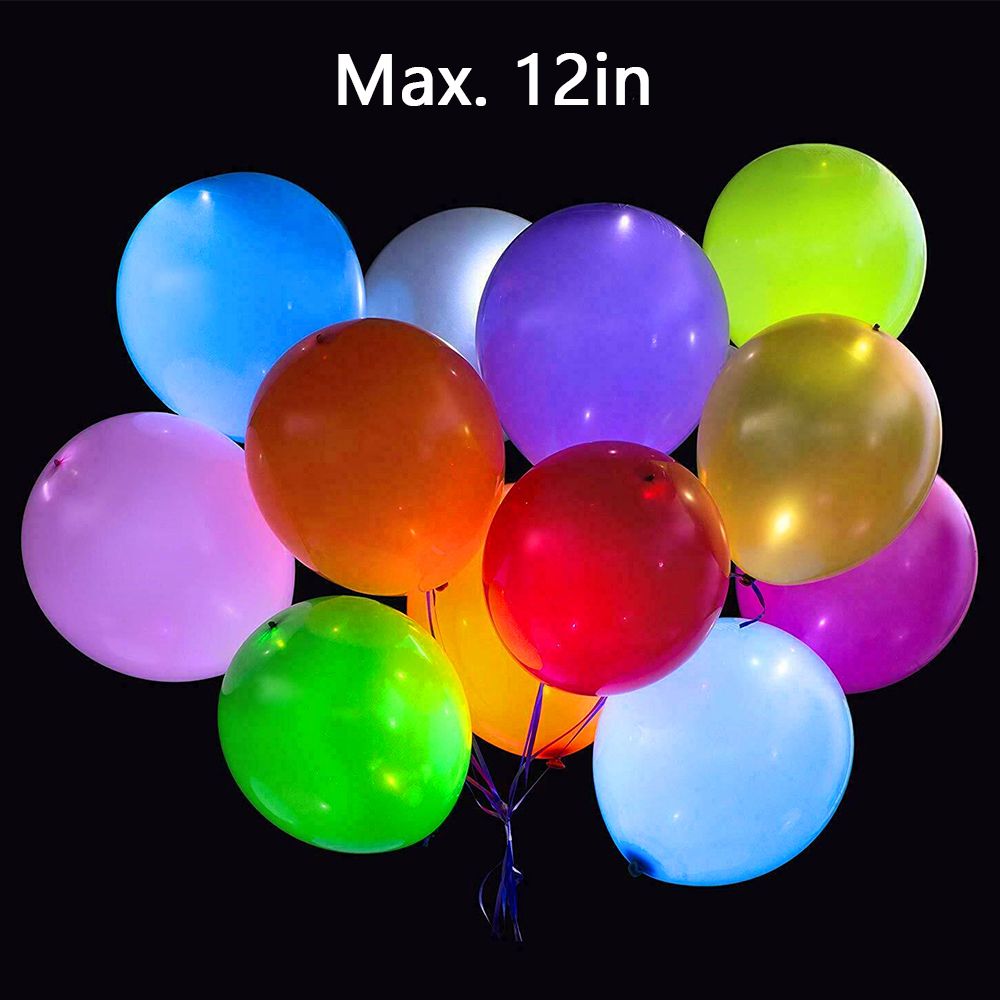 5PCS LEDs Light Up Balloon Glowing Balloon For Party
