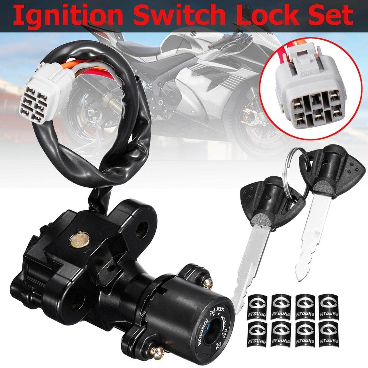 Ignition Switch Lock With 2 Keys For GSXR 600/750/1000