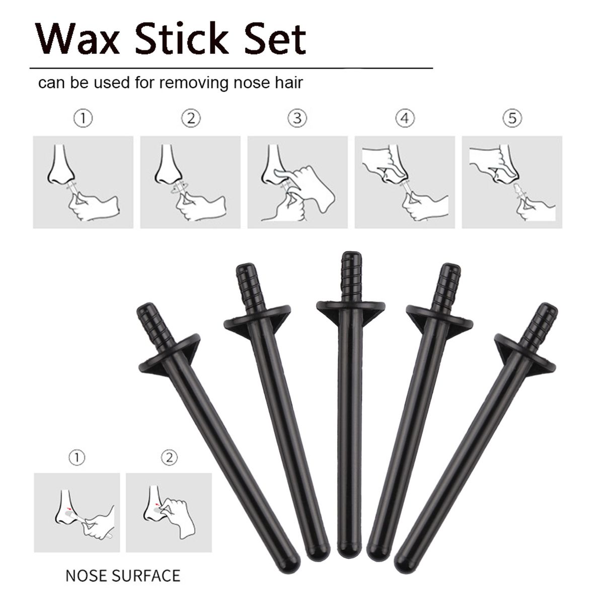 Wax Stick Set For Face Nose Hair Removal Wax Applicator