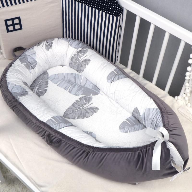 Baby Lounger Nest Portable Breathable Cotton Bassinet Bed