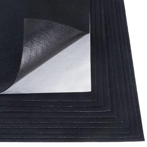 Black Adhesive Back Felt Sheets Fabric Sticky