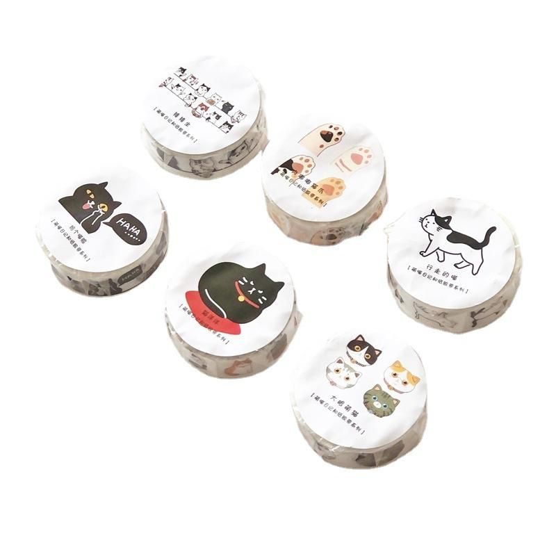 6 rolls Adhesive Paper Washi Tape Masking Tape DIY Scrapbooking Stick Label