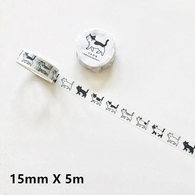 6 rolls Adhesive Paper Washi Tape Masking Tape DIY Scrapbooking Stick Label