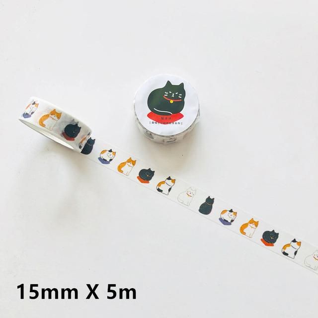 6 rolls Adhesive Paper Washi Tape Masking Tape DIY Scrapbooking Stick Label