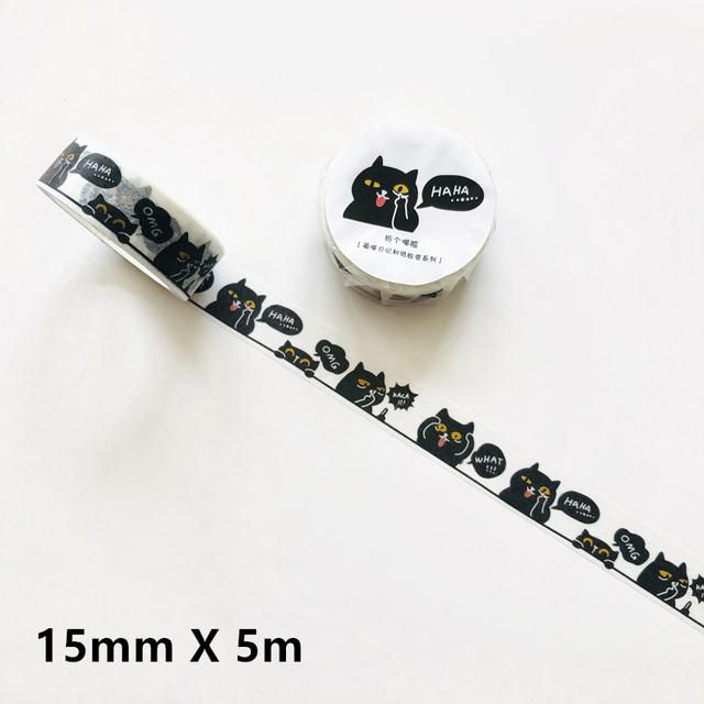 6 rolls Adhesive Paper Washi Tape Masking Tape DIY Scrapbooking Stick Label