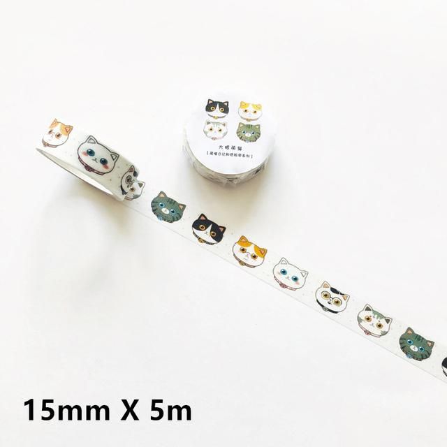 6 rolls Adhesive Paper Washi Tape Masking Tape DIY Scrapbooking Stick Label