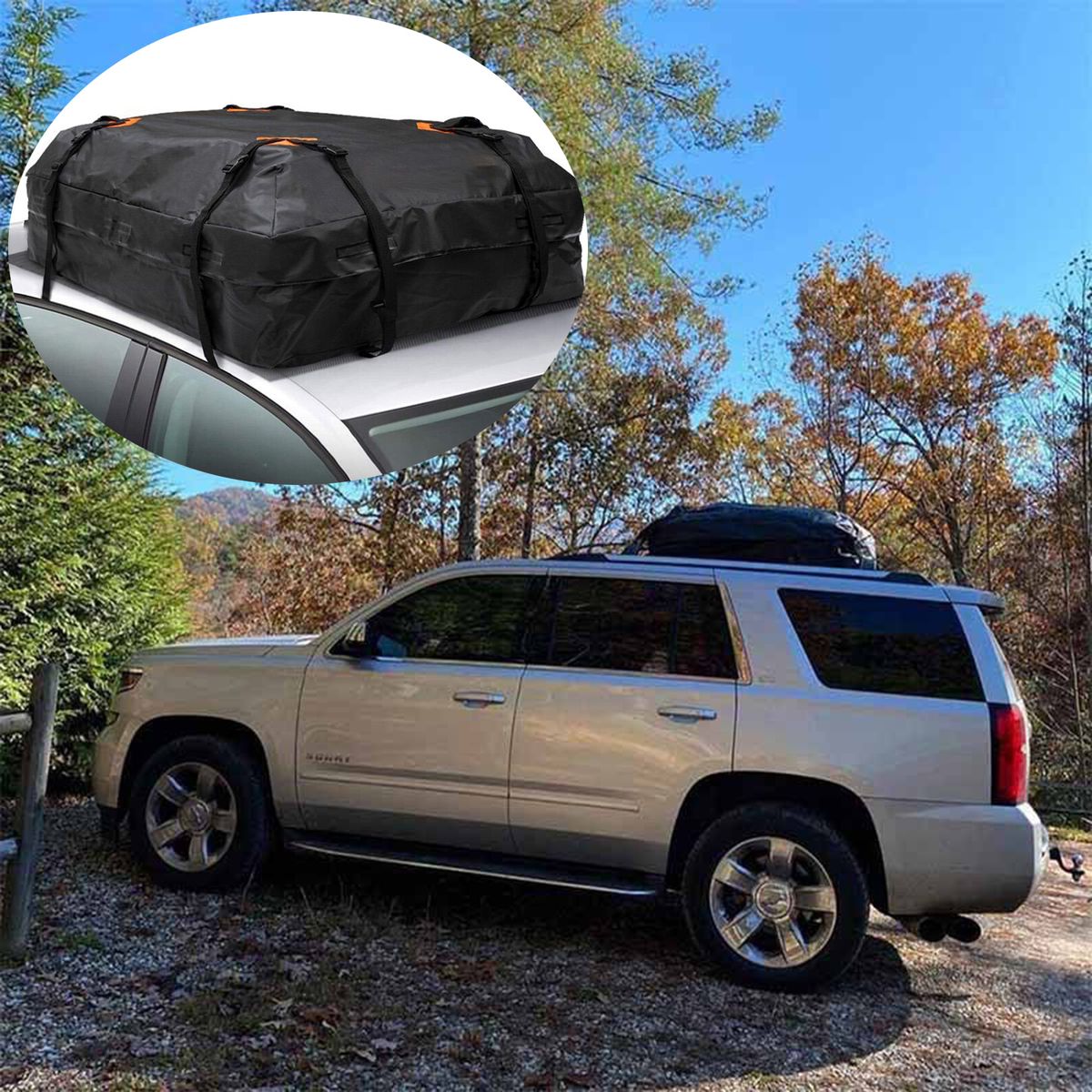 600D Waterproof Cargo Bag Car Roof Cargo Carrier Universal