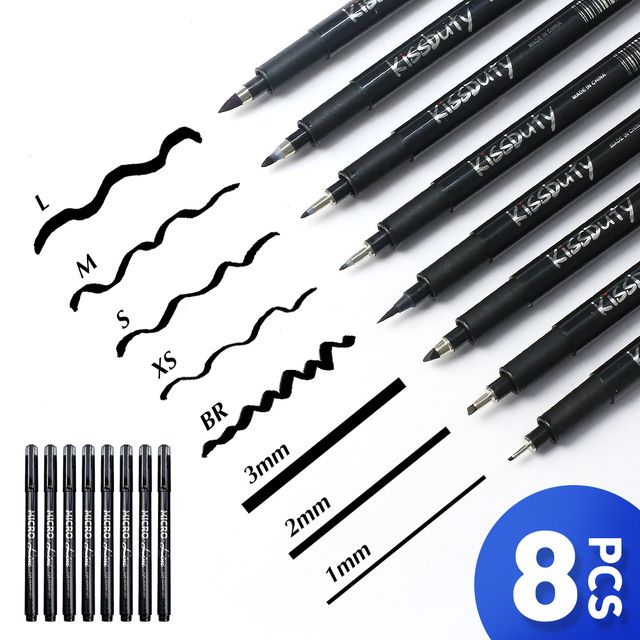 Calligraphy Pens Hand Lettering Pen 8 Size Caligra