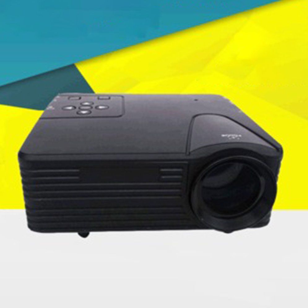 H80 Projector  Portable Mini 640x480 Pixels Full HD 0 Brighter And Clear LED Projector Video Home Cinema Theater Black