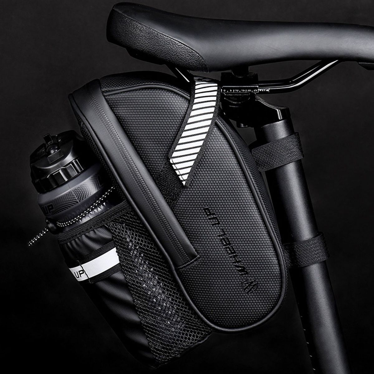 Bicycle Kettle Bag Tail Bag Waterproof Reflective Stripe