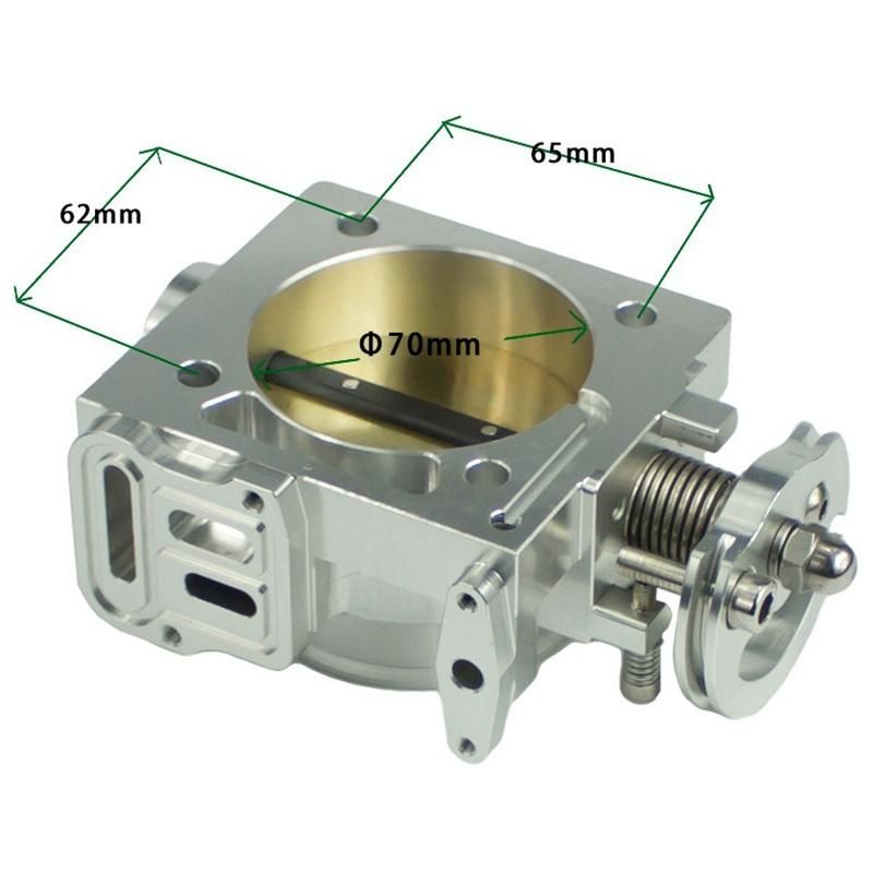 70mm Aluminum Turbo Throttle Body for Subaru WRX EJ20 Turbo