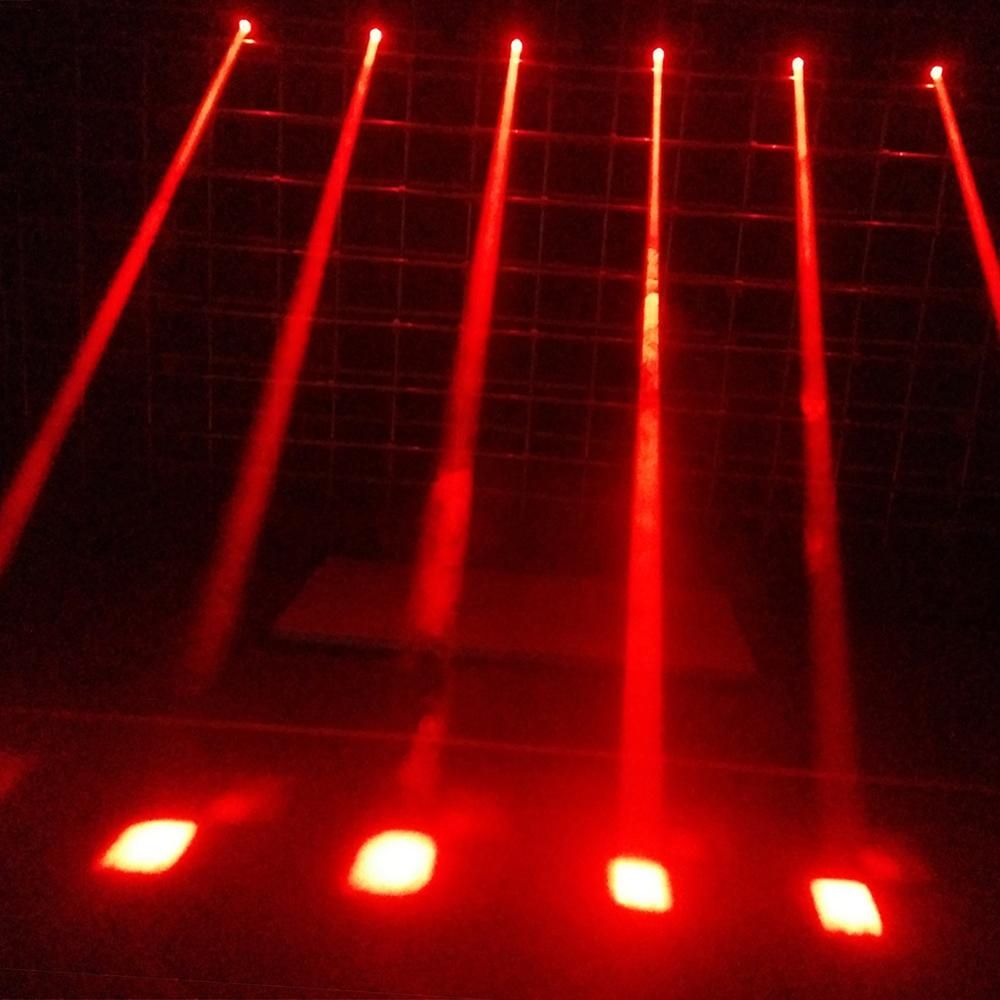 Lixada LED Stage Effect Lamp Total 50W Rotating Moving Head DMX512 Sound Activated Master-slave Auto Running 11/13 Channels RGBW Color Changing Beam Light for Disco KTV Club Party