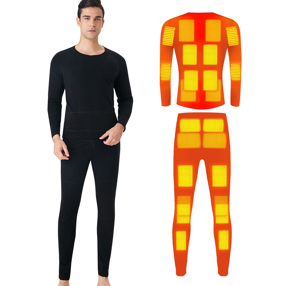 Heated Underwear For Men And Women Winter Warm 24 Areas