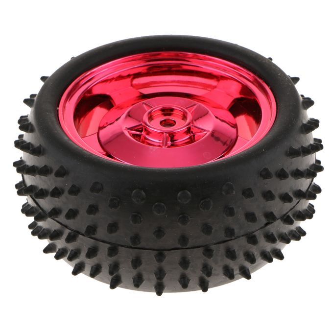 Small Smart Car Model  Rubber Tire Wheel 85x38mm   Red Red