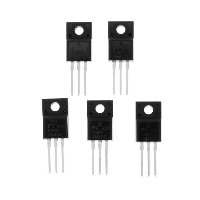 5Pcs 5N60 TO-220 N Channel Power MOSFET Transistor Fast Switching 4