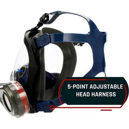 Smoke Black Tinted Full Face Respirator Gass Mask PD-101