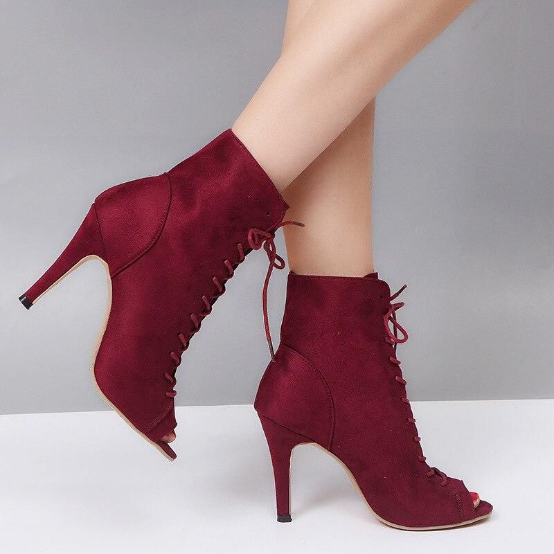 Women's high-heeled ankle boots