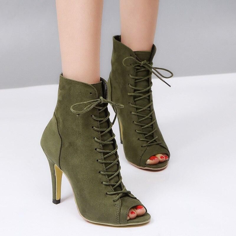 Women's high-heeled ankle boots