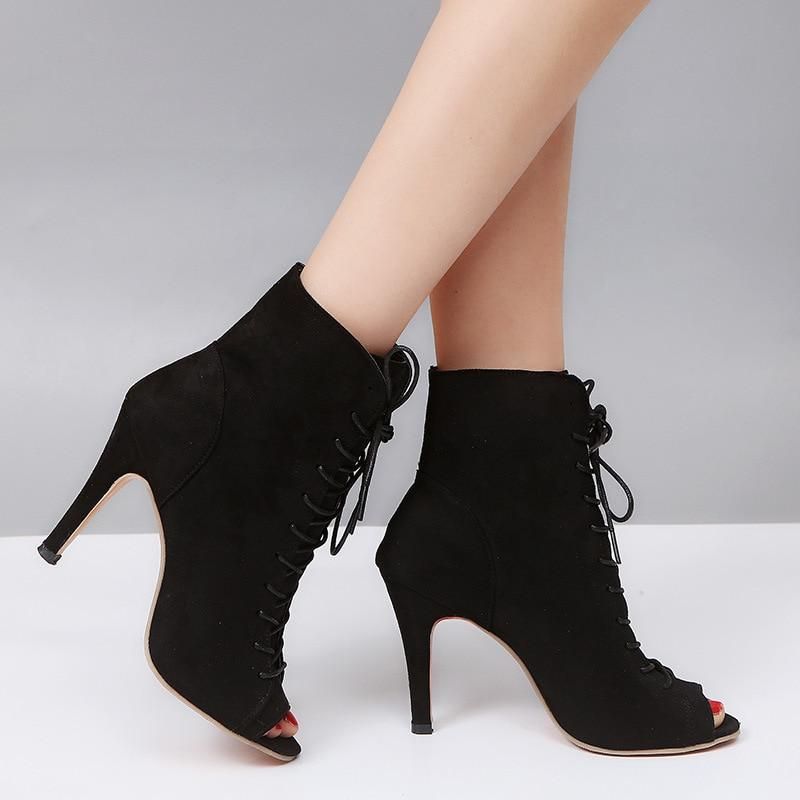 Women's high-heeled ankle boots
