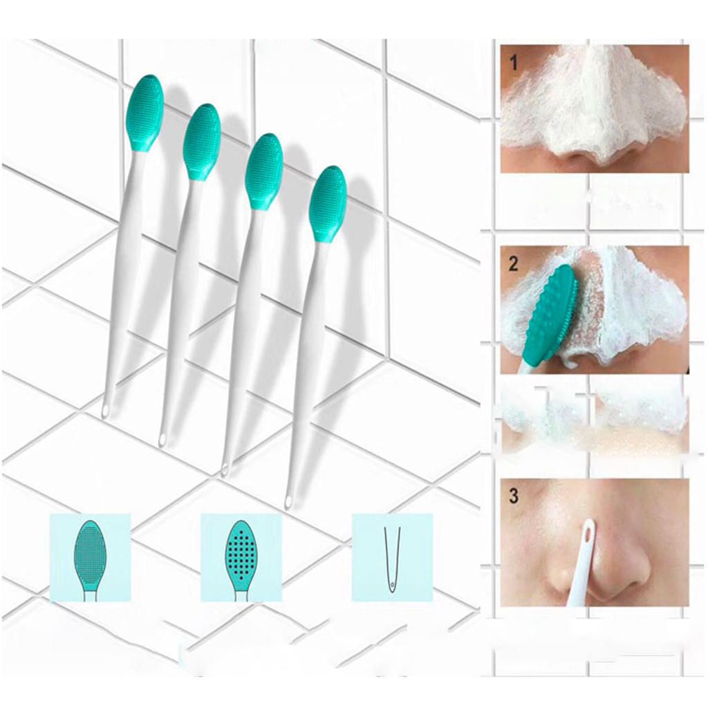 Double-Sided Lip Brush Tool Dry Skin Cleansing Massager Skin Care Pink
