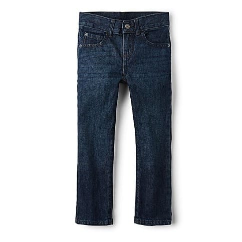 Boys Basic Straight Jeans - Deep Blue Wash