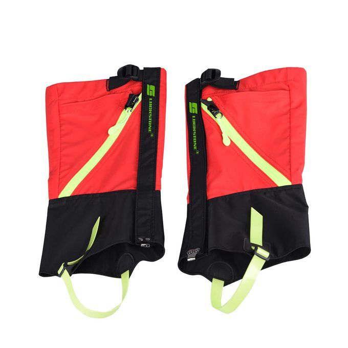 Children Kids Outdoor Ski Snow Boot Gaiters Leg Cover Waterproof Red